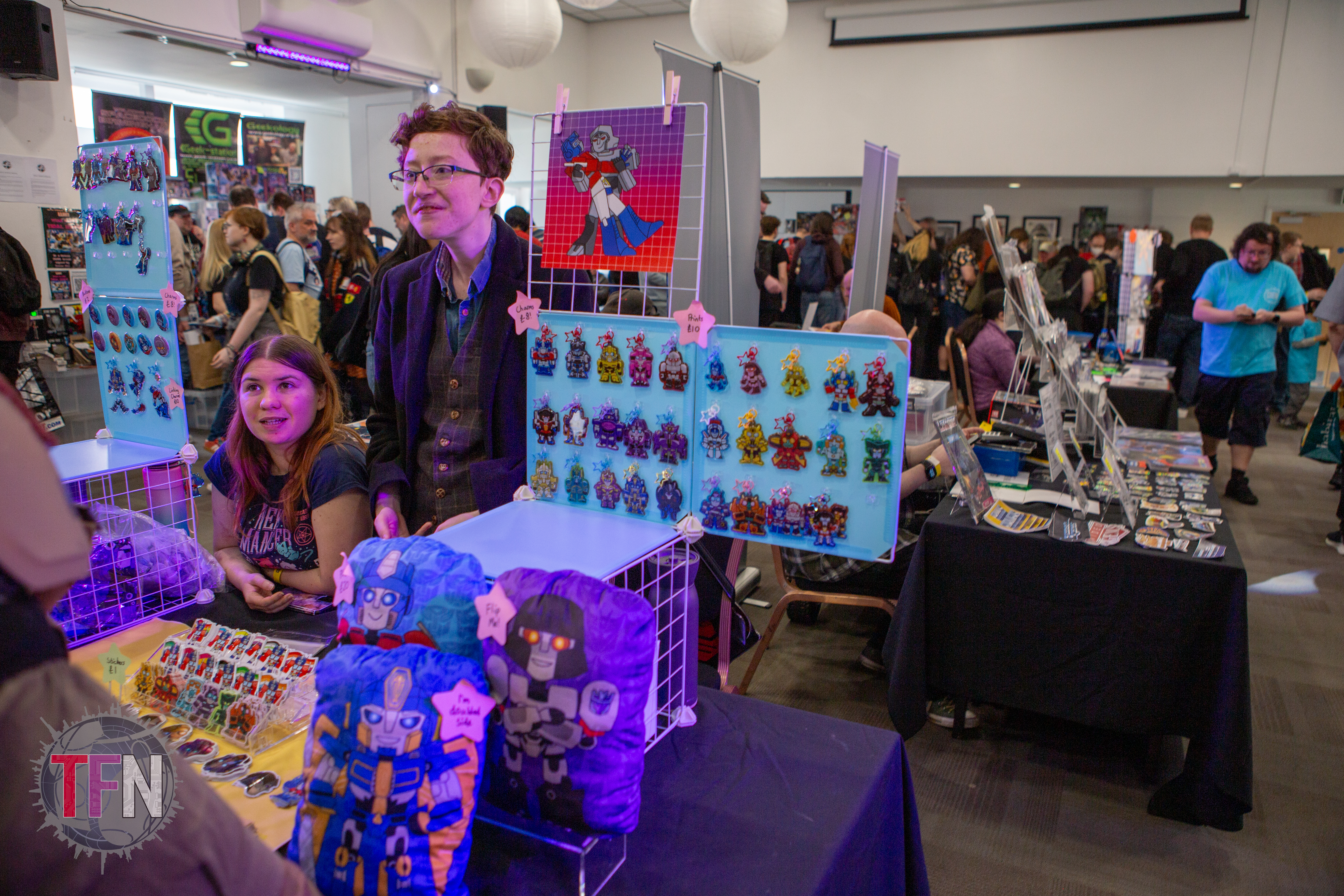A Forge stall, filled with colourful merchandise, at our last Manchester event